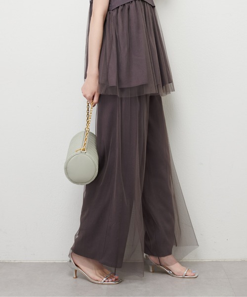 natural couture(ナチュラルクチュール)の「レーヨン麻混ロングパンツ(その他パンツ・レディース・チャコールグレー/ライトベージュ/ブラック・FREE)」の17枚目の写真