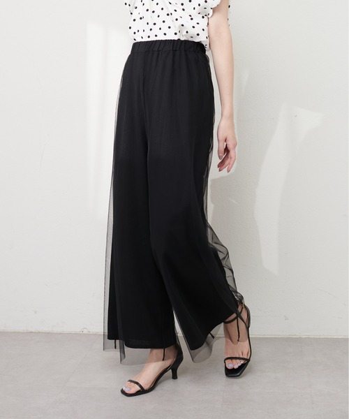 natural couture(ナチュラルクチュール)の「レーヨン麻混ロングパンツ(その他パンツ・レディース・チャコールグレー/ライトベージュ/ブラック・FREE)」の21枚目の写真