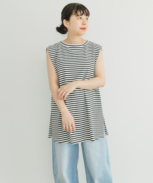 ITEMS URBANRESEARCH（アイテムズ アーバンリサーチ）の「ショルダータックTシャツ（Tシャツ/カットソー・レディース・チャコールグレー/オレンジ/その他1/ホワイト・FREE）」の11枚目の写真