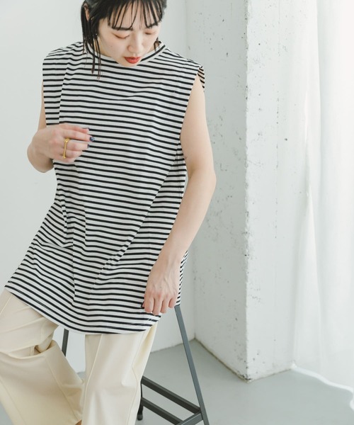 ITEMS URBANRESEARCH（アイテムズ アーバンリサーチ）の「ショルダータックTシャツ（Tシャツ/カットソー・レディース・チャコールグレー/オレンジ/その他1/ホワイト・FREE）」の13枚目の写真