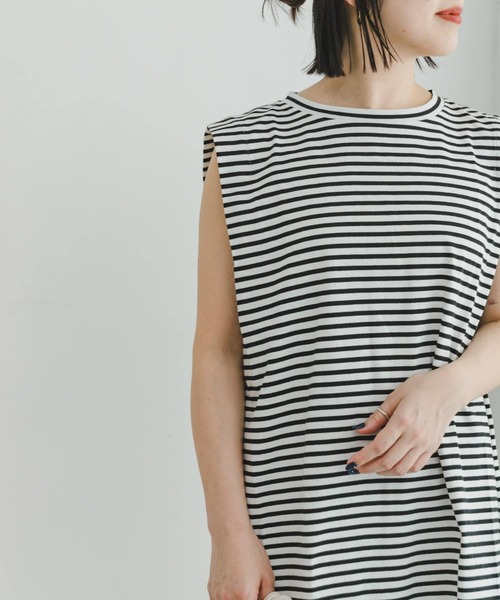 ITEMS URBANRESEARCH（アイテムズ アーバンリサーチ）の「ショルダータックTシャツ（Tシャツ/カットソー・レディース・チャコールグレー/オレンジ/その他1/ホワイト・FREE）」の15枚目の写真