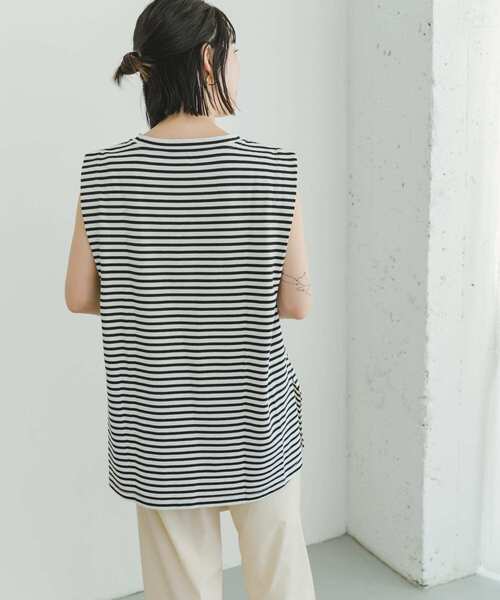 ITEMS URBANRESEARCH（アイテムズ アーバンリサーチ）の「ショルダータックTシャツ（Tシャツ/カットソー・レディース・チャコールグレー/オレンジ/その他1/ホワイト・FREE）」の18枚目の写真