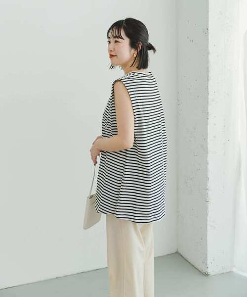 ITEMS URBANRESEARCH（アイテムズ アーバンリサーチ）の「ショルダータックTシャツ（Tシャツ/カットソー・レディース・チャコールグレー/オレンジ/その他1/ホワイト・FREE）」の19枚目の写真