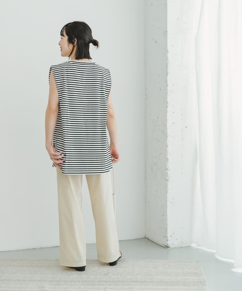 ITEMS URBANRESEARCH（アイテムズ アーバンリサーチ）の「ショルダータックTシャツ（Tシャツ/カットソー・レディース・チャコールグレー/オレンジ/その他1/ホワイト・FREE）」の22枚目の写真