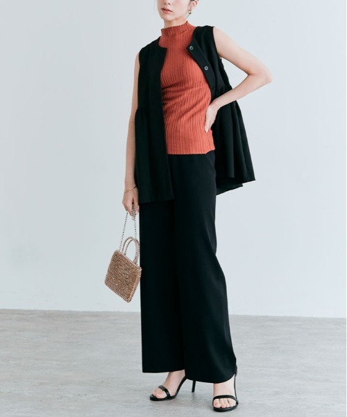 kirakiraShop(キラキラショップ)の「ストレッチ ストレート パンツ(その他パンツ・レディース・グレー/ミント/モカ/ブラック/ライトベージュ・M/L)」の6枚目の写真