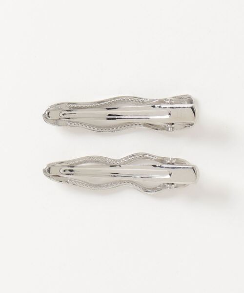 poiregnee（ポワニェ）の「［select］ニュアンスヘアクリップ 2個セット（ヘアピン・レディース・シルバー・FREE）」の3枚目の写真