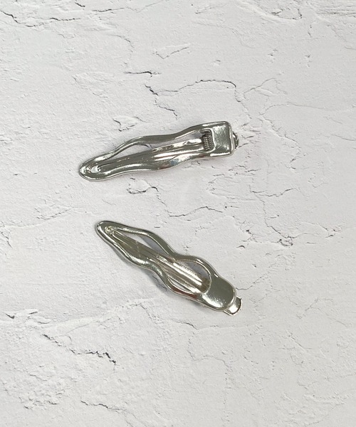 poiregnee（ポワニェ）の「［select］ニュアンスヘアクリップ 2個セット（ヘアピン・レディース・シルバー・FREE）」の2枚目の写真