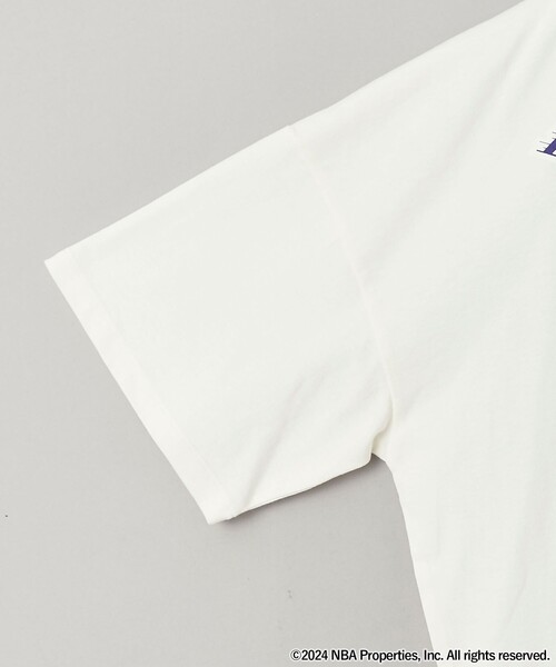 NBA（エヌビーエー）の「NBA別注ロゴアソートビッグTシャツ（Tシャツ/カットソー・レディース・ダークグレー/オフホワイト・FREE）」の21枚目の写真