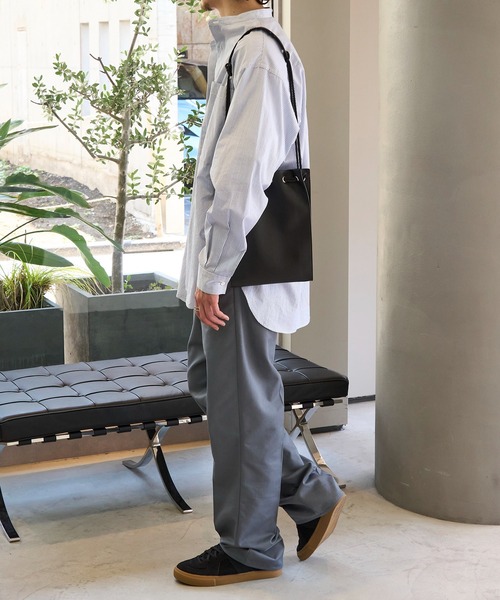 MAISON CLUB（メゾンクラブ）の「【MAISON CLUB】SPECIAL new drawstring bag　ドローストリングバッグ　巾着ショルダー（ショルダーバッグ・メンズ・ブラック系1/ブラック系その他2/グレー・FREE）」の22枚目の写真