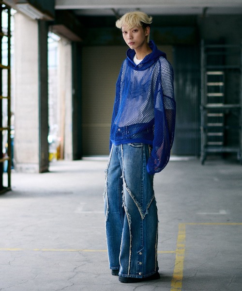 HARE(ハレ)の「【UNDERGROUND MODE】トライバルスプレーBIG-T(HARE)(Tシャツ/カットソー・メンズ・ホワイト/ブラック・FREE)」の9枚目の写真