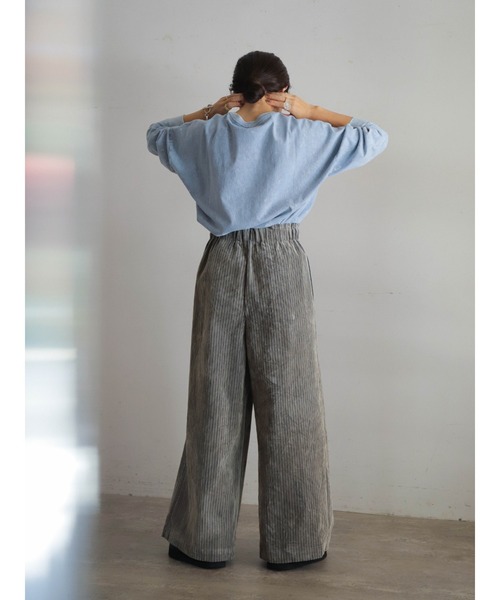 FIL DE FER（フィルデフェール）の「硫化ミストブリーチ　ビッグTEE（Tシャツ/カットソー・レディース・グレー/サックスブルー/ベージュ・FREE）」の12枚目の写真