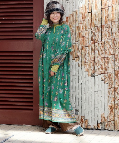 チチカカ（チチカカ）の「プクプクレースボトルネックＴシャツ（Tシャツ/カットソー・レディース・オフホワイト/ブラック/ライトグリーン・FREE）」の8枚目の写真