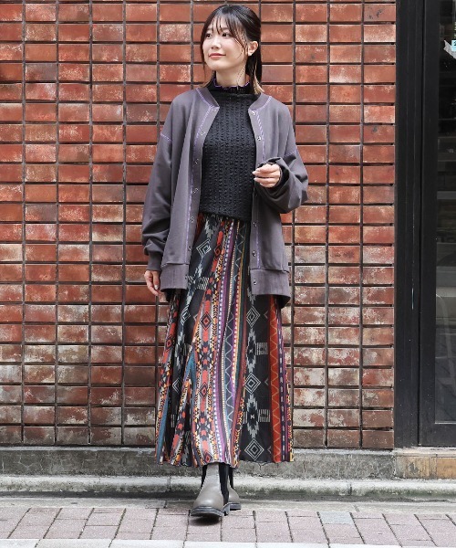 チチカカ（チチカカ）の「プクプクレースボトルネックＴシャツ（Tシャツ/カットソー・レディース・オフホワイト/ブラック/ライトグリーン・FREE）」の6枚目の写真