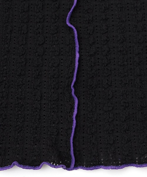 チチカカ（チチカカ）の「プクプクレースボトルネックＴシャツ（Tシャツ/カットソー・レディース・オフホワイト/ブラック/ライトグリーン・FREE）」の18枚目の写真