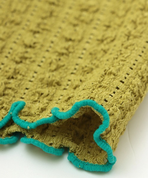 チチカカ（チチカカ）の「プクプクレースボトルネックＴシャツ（Tシャツ/カットソー・レディース・オフホワイト/ブラック/ライトグリーン・FREE）」の19枚目の写真