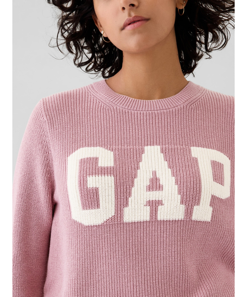 GAP(ギャップ)の「GAPロゴ インターシャセーター(ニット/セーター・レディース・ピンク/ベージュ/ネイビー・XXS/S/M/XS/L/XL)」の3枚目の写真