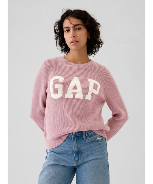 ★美品 GAP ギャップ パープル系 ニット M GAP（ギャップ）の「シェーカーステッチ クルーネックセーター