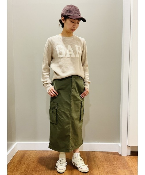 GAP(ギャップ)の「GAPロゴ インターシャセーター(ニット/セーター・レディース・ピンク/ベージュ/ネイビー・XXS/S/M/XS/L/XL)」の21枚目の写真