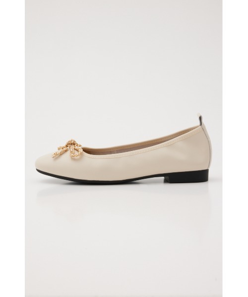 STACCATO(スタッカート)の「ベルーゼバレエシューズ(バレエシューズ・レディース・ホワイト/ベージュ/ブラック・23cm/23.5cm/24cm/24.5cm/22.5cm)」の2枚目の写真