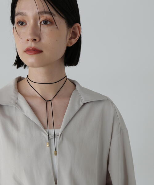 N.（N. Natural Beauty Basic）（エヌエヌナチュラルビューティーベーシック）の「◆リボンチョーカー（チョーカー・レディース・ブラック・ﾌﾘ-）」の9枚目の写真