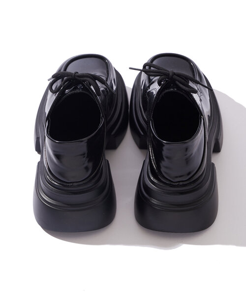 WHO'S WHO gallery(フーズフーギャラリー)の「【HiNT/ヒント】レースアップローファー(ローファー・レディース・ブラック・39/37/38)」の9枚目の写真