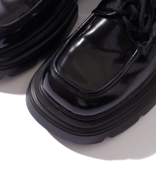 WHO'S WHO gallery(フーズフーギャラリー)の「【HiNT/ヒント】レースアップローファー(ローファー・レディース・ブラック・39/37/38)」の11枚目の写真