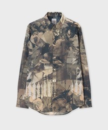 90s ポールスミス 半袖シャツ 総柄 M相当 ヴィンテージ シングルステッチ Paul Smith｜ポール・スミス（メンズ）のトップス（その他総柄