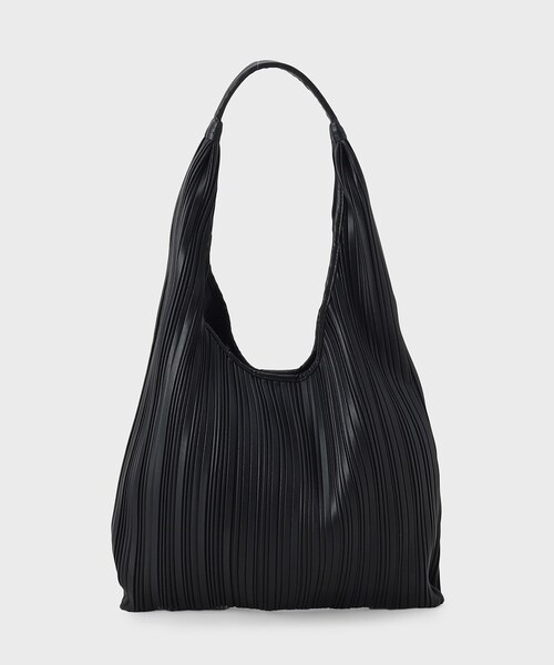 GALLEST(ギャレスト)の「◆ワンハンドルプリーツトート(トートバッグ・レディース・ブラック/シルバー・00)」の4枚目の写真