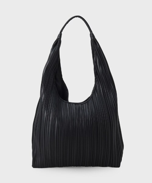 GALLEST(ギャレスト)の「◆ワンハンドルプリーツトート(トートバッグ・レディース・ブラック/シルバー・00)」の6枚目の写真