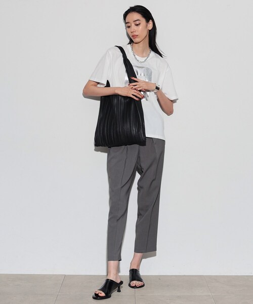 GALLEST(ギャレスト)の「◆ワンハンドルプリーツトート(トートバッグ・レディース・ブラック/シルバー・00)」の11枚目の写真