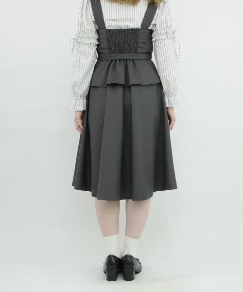 F i.n.t（フィント）の「ビスチェレイヤード風ジャンパースカート/fint（ジャンパースカート・レディース・グレー/ネイビー・FREE）」の13枚目の写真
