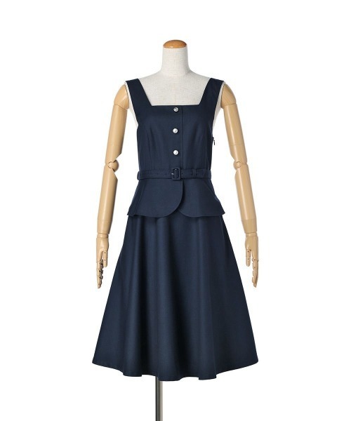 F i.n.t（フィント）の「ビスチェレイヤード風ジャンパースカート/fint（ジャンパースカート・レディース・グレー/ネイビー・FREE）」の17枚目の写真