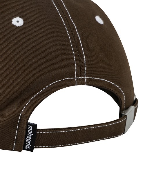【mahagrid】24FW★ OVAL LOGO CAP OVAL LOGO CAP [BROWN] - MAHAGRID