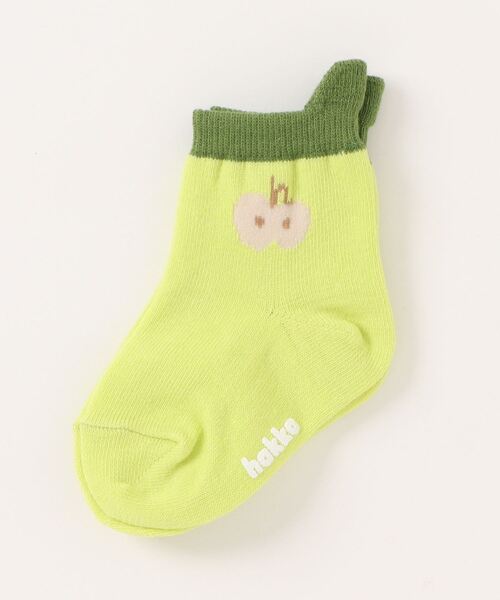 HAKKA BABY（ハッカベビー）の「[ベビー]フルーツモチーフソックス（ソックス/靴下・キッズ・レッド/ピンク/ボルドー/ライトグリーン・FREE）」の2枚目の写真