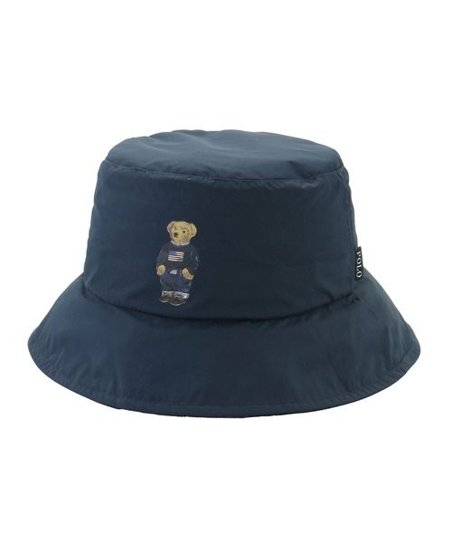 新品ポロラルフローレン　ポケッタブルレインハット ポロベア　ネイビー レインハット ポケッタブル ”POLO BEAR” ポロベア（ハット