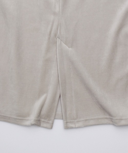 CONVERSE（コンバース）の「【CONVERSE/コンバース】 CVCベロアパイピングラインスカート（スカート・レディース・ネイビー/ブラウン/グレイッシュベージュ・M/L）」の14枚目の写真