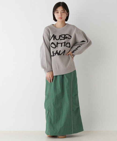 RAGEBLUE（レイジブルー）の「レターロゴルーズニット（ニット/セーター・レディース・ホワイト/ネイビー/グレー・FREE）」の22枚目の写真