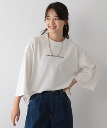 GLOBAL WORK Smile Seed Store | 刺繍ロゴプルオーバー/七分袖/144049(Tシャツ/カットソー)