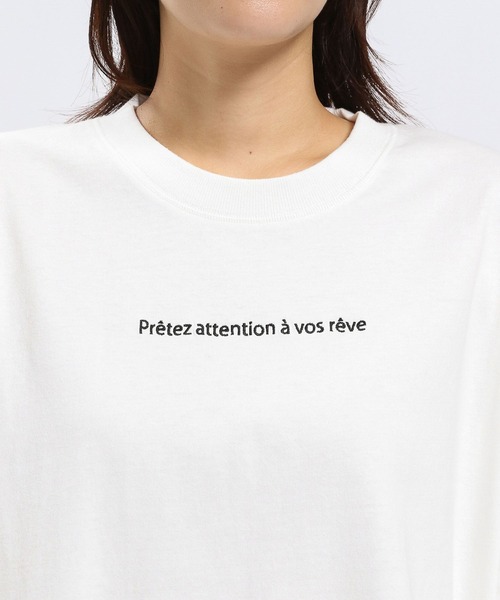 GLOBAL WORK Smile Seed Store（グローバルワーク スマイルシードストア）の「刺繍ロゴプルオーバー/七分袖/144049（Tシャツ/カットソー・レディース・ブラック/オフホワイト/チャコール・LARGE/SMALL/X-LARGE/MEDIUM）」の21枚目の写真