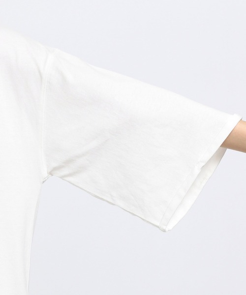 GLOBAL WORK Smile Seed Store（グローバルワーク スマイルシードストア）の「刺繍ロゴプルオーバー/七分袖/144049（Tシャツ/カットソー・レディース・ブラック/オフホワイト/チャコール・LARGE/SMALL/X-LARGE/MEDIUM）」の22枚目の写真