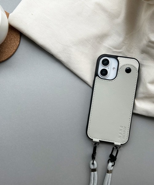 GODONLYKNOWS スマホケース　iPhone16pro iPhone16 iPhone16Pro iPhone16e ナノユニバース [ストラップ付き背面