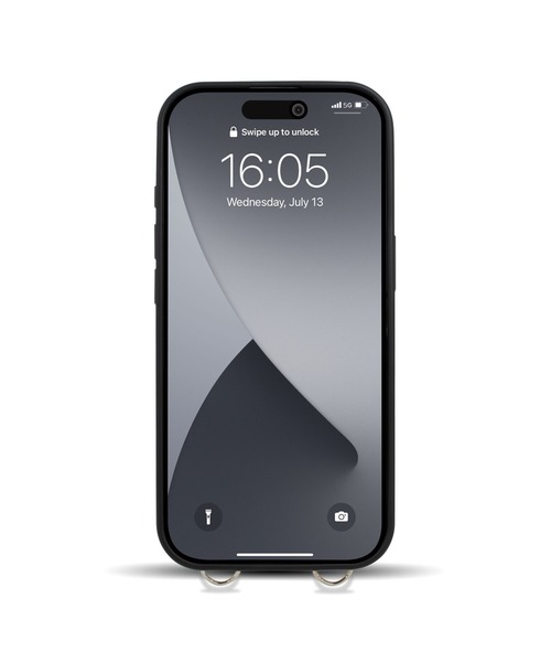 NANO universe（ナノユニバース）の「iPhone16 iPhone16Pro iPhone16e iPhone17e ナノユニバース [ストラップ付き背面/バイカラー]（スマホケース/カバー・レディース・ブラック/グレー/ベージュ/ブラウン・iPhone 16/iPhone 16 Pro/iPhone 16e）」の6枚目の写真