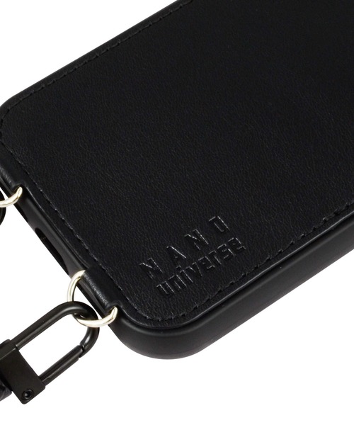 NANO universe（ナノユニバース）の「iPhone16 iPhone16Pro iPhone16e iPhone17e ナノユニバース [ストラップ付き背面/バイカラー]（スマホケース/カバー・レディース・ブラック/グレー/ベージュ/ブラウン・iPhone 16/iPhone 16 Pro/iPhone 16e）」の8枚目の写真