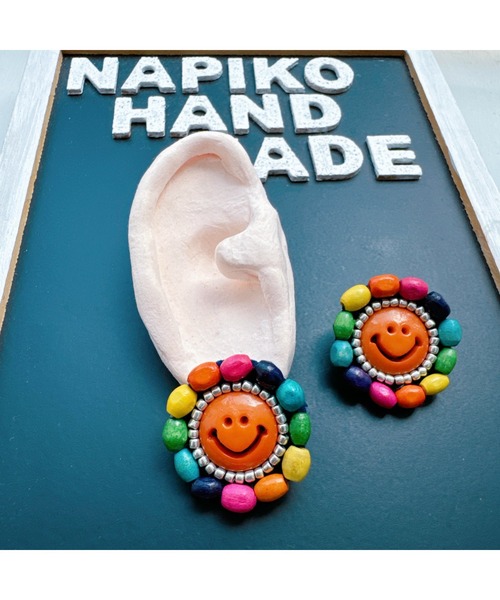 NAPIKO】ニコちゃん♡シンプル☆ビーズアクセサリー