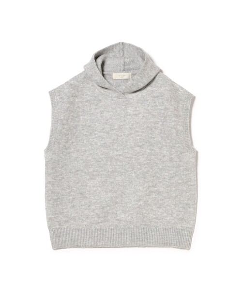 B:MING by BEAMS（ビーミングバイビームス）の「フーディ ニットベスト（ベスト・レディース・ブラウン/グレー・ONE SIZE）」の8枚目の写真