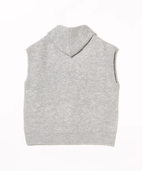 B:MING by BEAMS（ビーミングバイビームス）の「フーディ ニットベスト（ベスト・レディース・ブラウン/グレー・ONE SIZE）」の10枚目の写真