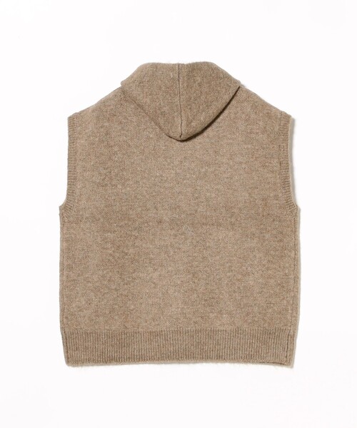 B:MING by BEAMS（ビーミングバイビームス）の「フーディ ニットベスト（ベスト・レディース・ブラウン/グレー・ONE SIZE）」の13枚目の写真