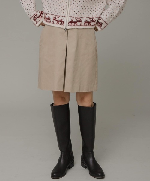 URBAN RESEARCH Sonny Label(アーバンリサーチサニーレーベル)の「インバーテッドプリーツハーフチノパンツ(その他パンツ・レディース・ベージュ/ネイビー・38/36)」の3枚目の写真