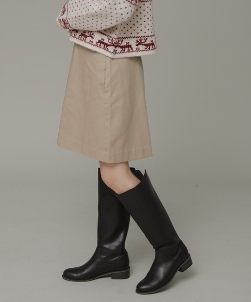 URBAN RESEARCH Sonny Label(アーバンリサーチサニーレーベル)の「インバーテッドプリーツハーフチノパンツ(その他パンツ・レディース・ベージュ/ネイビー・38/36)」の5枚目の写真