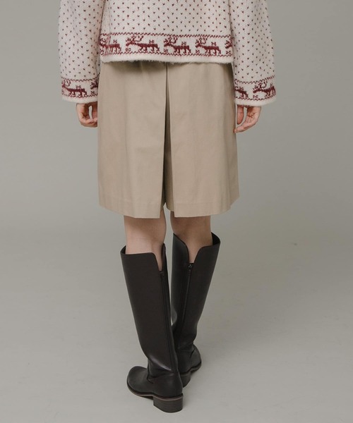 URBAN RESEARCH Sonny Label(アーバンリサーチサニーレーベル)の「インバーテッドプリーツハーフチノパンツ(その他パンツ・レディース・ベージュ/ネイビー・38/36)」の6枚目の写真